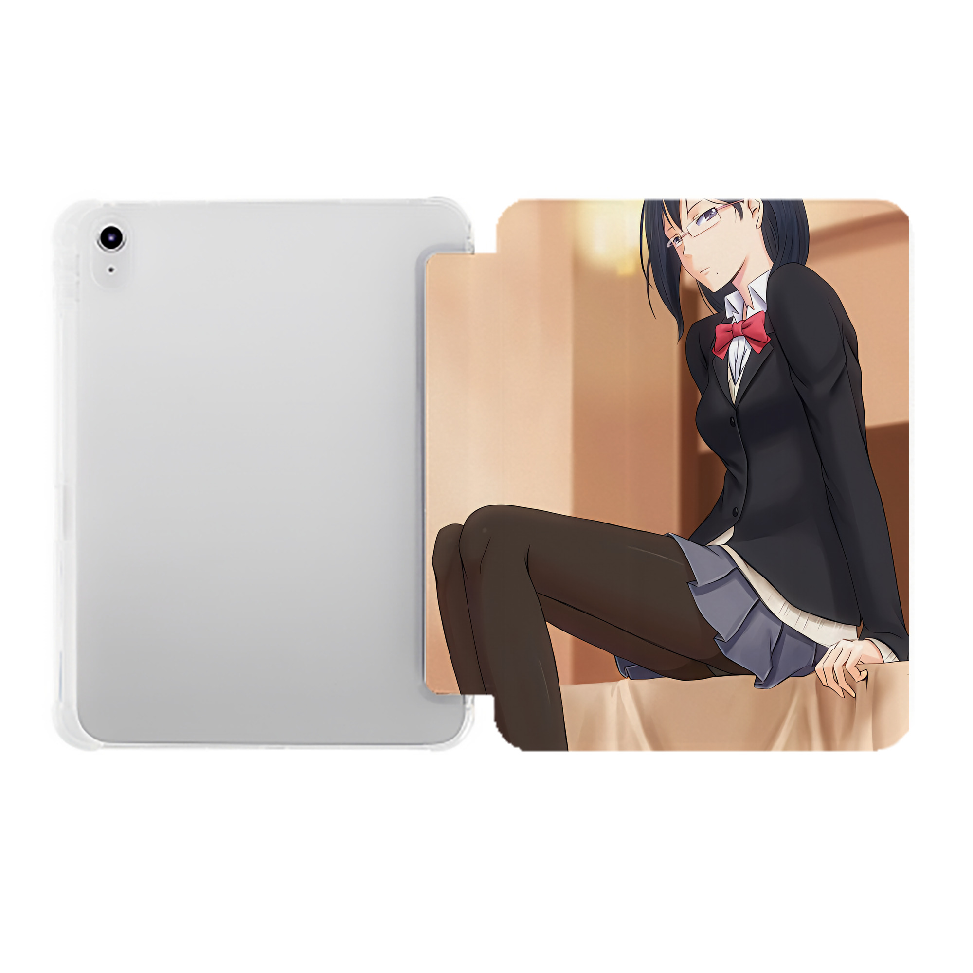 （画像用） ハイキュー!! Haikyu!! IPad ケース ペン収納付き 三つ折りスタンド PUレザー×シリコン 対応機種9.5/10.5/10.9インチ